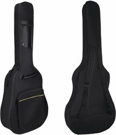 Gitaartas &ndash; Geschikt voor Klassieke of Spaanse Gitaar &ndash; Waterafstotend &amp; Verstelbaar &ndash; Zwart