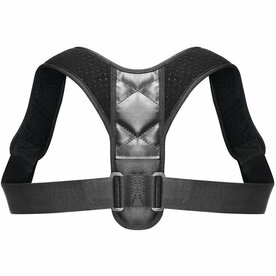 Rugbrace &amp; Houding Corrector &ndash; Verstelbaar &ndash; One Size &ndash; Unisex &ndash; Zwart