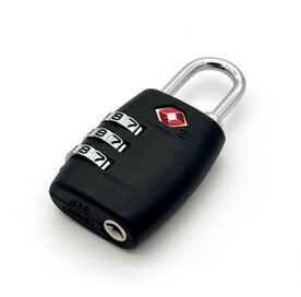 TSA Cijferslot &ndash; 3-Cijferig &ndash; Veilig Reisslot voor Vliegtuigbagage &ndash; Zwart