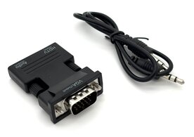 HDMI naar VGA Adapter &ndash; HDMI Female naar VGA Male &ndash; Met 3.5mm Audio Uitgang