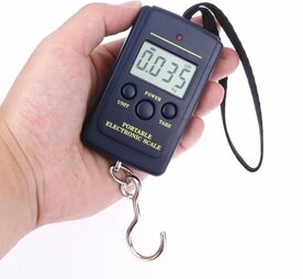 Digitale Kofferweegschaal &ndash; Tot 40 kg &ndash; Inclusief 2x AAA Batterijen &ndash; Zwart