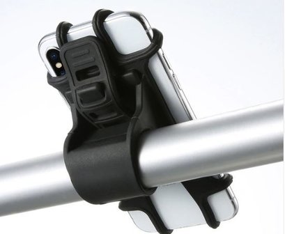 BGoods | Universele telefoonhouder voor de fiets / smartphone houder / schokbestendig / voor elk stuur