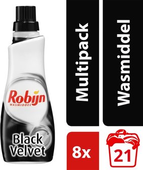Robijn Klein en Krachting Black Velvet - 168 wasbeurten - wasmiddel - voordeelverpakking