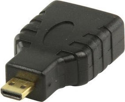 Valueline HDMI-adapter HDMI micro-connector - HDMI input zwart