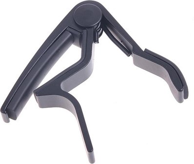 Luxe Aluminium Gitaar Capo / Klem - Capodaster Akoestische, Klassieke &amp; Elektrische Guitar - Ukelel Akoestisch / Elektrisch / Klassiek - Deluxe Zwart