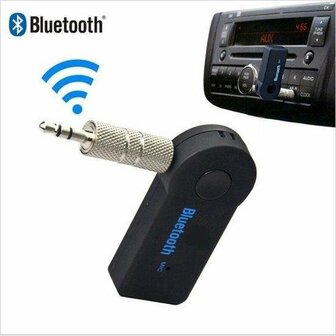 Bluetooth 3.1 Audio Music Streaming Adapter Receiver Handsfree Carkit &amp; Thuisgebruik - MP3 Player 3.5mm AUX in Geweldige Geluidskwaliteit Stereo audio Output