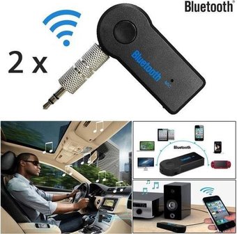 2 Stuks Wireless Bluetooth Audio Receiver | Draadloze Ontvanger voor Auto &amp; Speaker