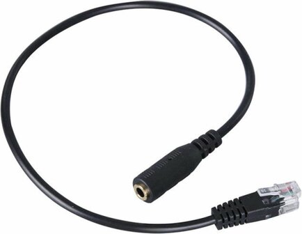 3.5mm Jack naar RJ9 Adapter converter kabel (zwart)
