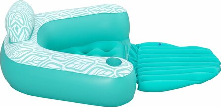 Bestway 43719 Confort Plus Opblaasbare Fauteuil-ligstoel Groen 145x120cm