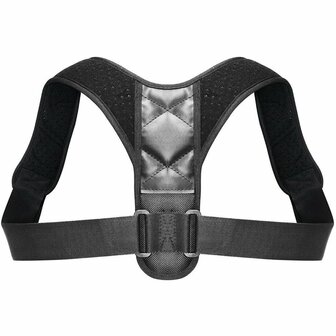 Rugbrace &amp; Houding Corrector &ndash; Verstelbaar &ndash; One Size &ndash; Unisex &ndash; Zwart