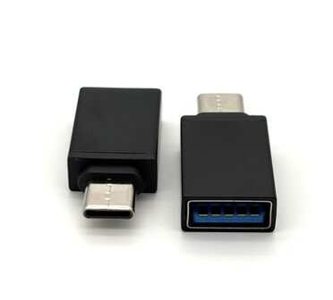 USB-C naar USB-A Adapter &ndash; OTG Converter &ndash; USB 3.0 &ndash; Set van 2 &ndash; Zwart