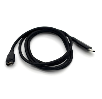 Garmin USB-C Oplaadkabel &ndash; 1 Meter &ndash; Nylon Gevlochten &ndash; Compatibel met Garmin horloges