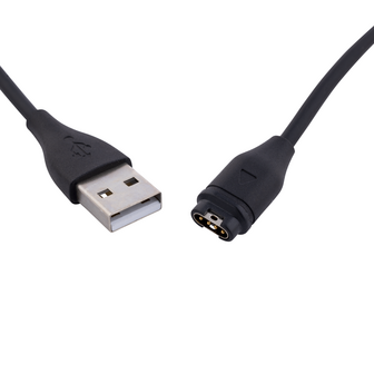 Garmin USB-A Oplaadkabel &ndash; 2-Pack &ndash; 1 Meter &ndash; Zwart &ndash; Compatibel met Forerunner, Fenix, Instinct, Venu &amp; Vivoactive