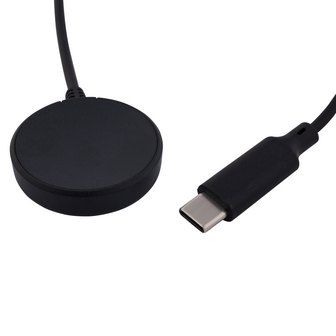 Samsung Galaxy Watch USB-C Oplaadkabel &ndash; 1 Meter &ndash; Zwart &ndash; Magnetische Draadloze Oplader &ndash; Compatibel met Watch 3 t/m Ultra