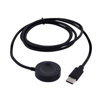 Fossil USB-C Oplaadkabel &ndash; 1 Meter &ndash; Zwart &ndash; Magnetische Oplader &ndash; Compatibel met alle modellen (Gen 4 t/m Gen 6)