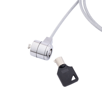 Universeel Laptop Kabelslot &ndash; 1 Meter &ndash; Met 2 Sleutels &ndash; Stalen Beveiligingskabel voor Laptop &amp; Monitor