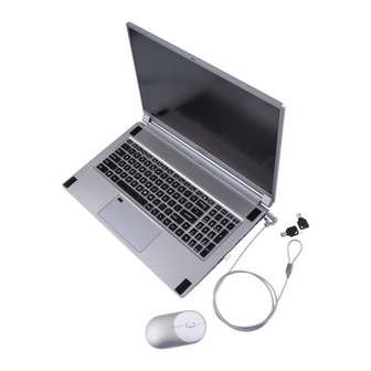Universeel Laptop Kabelslot &ndash; 1 Meter &ndash; Met 2 Sleutels &ndash; Stalen Beveiligingskabel voor Laptop &amp; Monitor