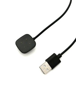 Fitbit Versa &amp; Sense Oplaadkabel &ndash; 1 Meter &ndash; Zwart &ndash; Magnetische Oplader &ndash; Compatibel met Versa 3/4 &amp; Sense 1/2