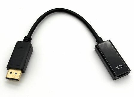 DisplayPort naar HDMI adapter &ndash; Full HD 1080p &ndash; DisplayPort male naar HDMI female
