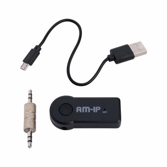 Bluetooth AUX adapter &ndash; Draadloze receiver voor auto