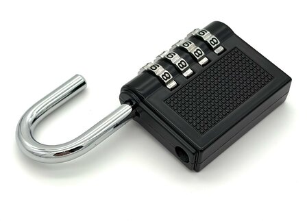 Hangslot Cijferslot 4-Cijferig &ndash; Kofferslot &ndash; Set van 2 &ndash; Zwart