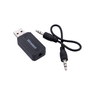 Bluetooth Audio Adapter &ndash; USB Draadloze Ontvanger &ndash; 3.5mm