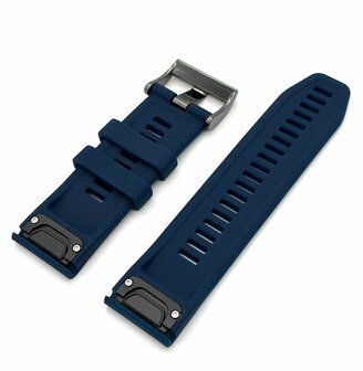 Siliconen Bandje Geschikt voor Garmin Fenix 5S / 6S / 7S / 7S Pro &ndash; Donkerblauw