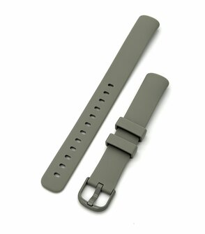 Siliconen Bandje Geschikt voor Fitbit Inspire 3 &ndash; Maat L &ndash; Grijs