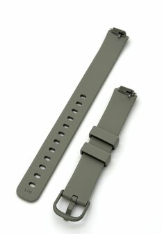 Siliconen Bandje Geschikt voor Fitbit Inspire 3 &ndash; Maat L &ndash; Grijs