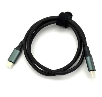 USB-C naar USB-C Kabel &ndash; 20Gbps &ndash; 8K &ndash; 100W &ndash; 1 Meter &ndash; Nylon