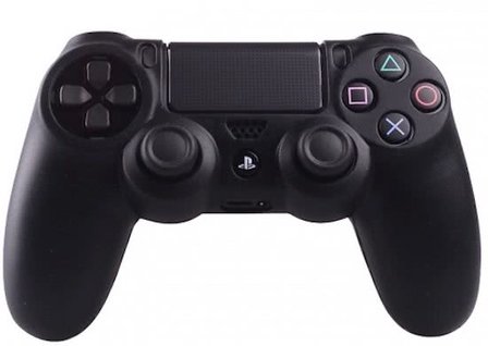 PS4 Controller Silicone Beschermhoes Cover Skin Zwart