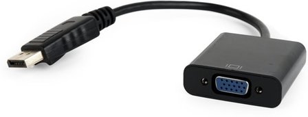 Coretek DisplayPort 1.1 naar VGA adapter / zwart - 0,15 meter