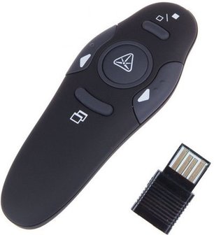 Draadloze Wireless USB Presenter Met Laser Pointer - PowerPoint Afstandsbediening