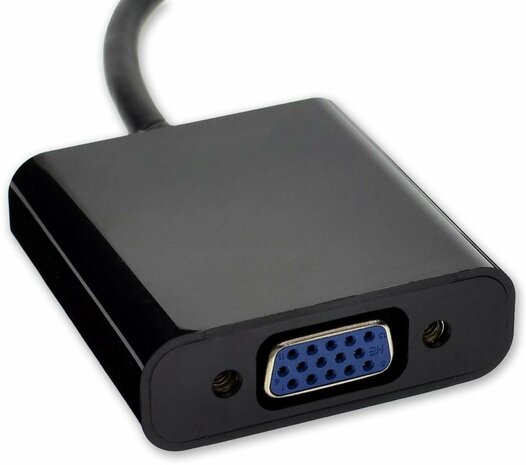 DVI naar VGA adapter - 15cm – DVI-D naar VGA-connector – Dual Link – 1080p Full HD – voor computermonitor/tv