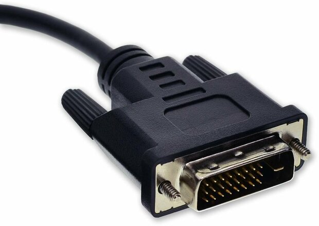 DVI naar VGA adapter - 15cm – DVI-D naar VGA-connector – Dual Link – 1080p Full HD – voor computermonitor/tv