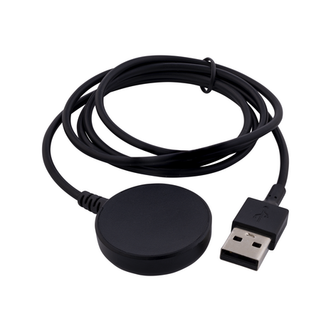 Samsung Galaxy Watch USB-A Oplaadkabel – 1 Meter – Zwart – Magnetische Draadloze Oplader – Compatibel met alle modellen (Watch 3 t/m Ultra)