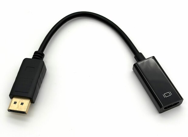 DisplayPort naar HDMI adapter &ndash; Full HD 1080p &ndash; DisplayPort male naar HDMI female