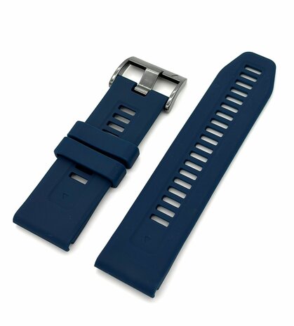 Siliconen Bandje Geschikt voor Garmin Fenix 5S / 6S / 7S / 7S Pro &ndash; Donkerblauw