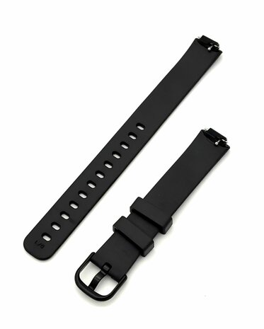 Siliconen Bandje Geschikt voor Fitbit Inspire 3 &ndash; Maat L &ndash; Zwart