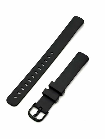 Siliconen Bandje Geschikt voor Fitbit Inspire 3 &ndash; Maat L &ndash; Zwart