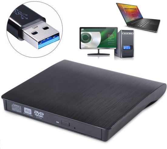 Stoel Afstoting Taalkunde Plug & Play Externe CD/DVD Combo Drive Speler Reader - USB 3.0 CD-Rom Disk  Lezer & Brander - Electrostunt