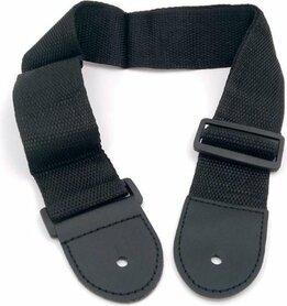 Gitaarband – Verstelbare Gitaarriem – Universeel – Zwart – Inclusief Bevestigingskoord