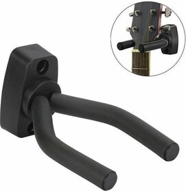 Gitaar Wandbeugel – Gitaarhouder met Rubberen Armen – Zwart