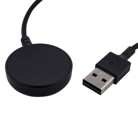 Samsung Galaxy Watch USB-A Oplaadkabel – 1 Meter – Zwart – Magnetische Draadloze Oplader – Compatibel met alle modellen (Watch 3 t/m Ultra)
