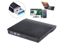 AM-IP Externe CD/DVD Combo Drive Speler Reader - USB 3.0 CD-Rom Disk Lezer & Brander Premium Quality